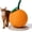 Orange Scratching Post, variant on Jute Rope Cat Scratching Post with Ball, Vertical Cat Scratcher for Indoor Cats and Kittens