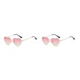 thumbnail image 4 of Jumpingount Impresionantes gafas de sol en forma de corazón de PVC con lente Tac Accesorio de moda Gafas de sol en forma de corazón rosa amarillo rosa amarillo 2Conjunto, 4 of 6