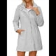 thumbnail image 1 of Chaqueta Impermeable para Mujer con Capucha, Abrigo Impermeable para Mujer, Cortavientos Gris L, 1 of 8