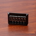 thumbnail image 4 of Mistaha Black Metal Hardtail Guitar Bridge Assembly for 6 String Stratocaster and Telecaster Style Guitar, 4 of 6