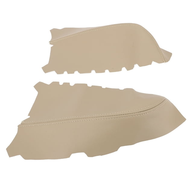 1 Pair Front Door Panel Armrest Cover Protective Scratch Resistant Enhanced Comfort Microfiber Leather Door Panel Armrest Cover Trim