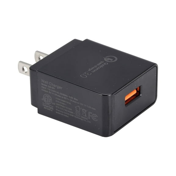 Nitecore Quick Charging 3.0 USB Charger Adapter, Black, 6952506493012