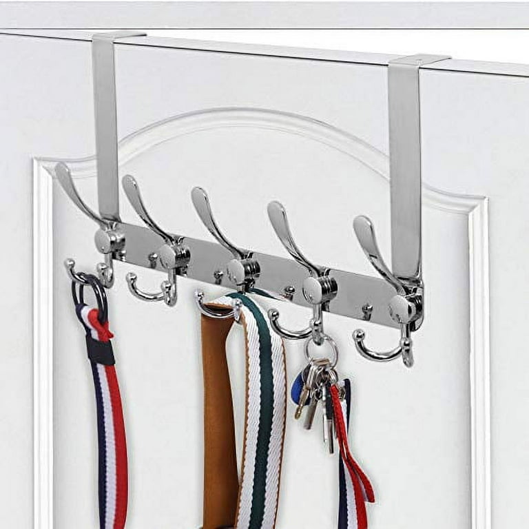  WEBI Over The Door Hook Door Hanger Hook Rack with 5