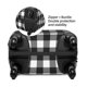 thumbnail image 2 of Balery Black White Plaid Funda de equipaje, fundas para maletas, elástica, lavable, protector de maletas, compatible con maletas de 18 a 32 pulgadas-Medium, 2 of 7