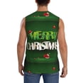 thumbnail image 4 of Gaeub Merry Christmas Men's Sleeveless Muscle Shirts Workout Tank Tops, Odor Protection and Comfortable - XX-Large, 4 of 8