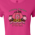 thumbnail image 4 of Inktastic In October We Wear Pink with Ribbon and Pink Pumpkins Women's T-Shirt, 4 of 5