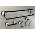 thumbnail image 2 of Kingston Brass 4-Pieces Dual Towel Bar Bathroom Hardware Set BAK1113478MB, 2 of 3
