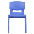 thumbnail image 5 of Blue Plastic Stackable School Chair with 13.25"H Seat - K-2 School Chair, 5 of 5