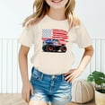 thumbnail image 5 of XFHLMJFF Girls T Shirts 4Th Of July Independence Day Kids Boys Toddler America Flag Shirts Patriotic Clothes Casual Tops Tees Blouses Size 8-9Y, 5 of 6