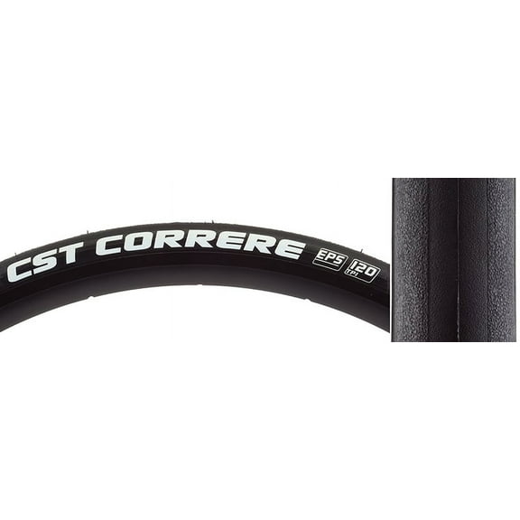 CST PREMIUM Tires Cstp Correre 700X25 Bk/Bk Fold Dc/Eps