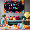 thumbnail image 5 of Colorful Theme Let's Glow Neon Banner Decorative Lights Festive Fun for Party Celebration Indoor Decoration Event Backdrop, 5 of 9