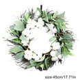 thumbnail image 3 of Farmhouse Window Frame Wall Decor Rustic Wooden Pane Wall Art Hanging Window Frames Front Door Welcome Sign Simulation Wreath Decoration For Home, 3 of 9
