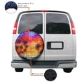 thumbnail image 4 of KAKALAD Palm Trees Silhouette At Sunset 04 Spare Tire Cover Universal Vehicle Accessories Buckle Car Tools 17”in, 4 of 6