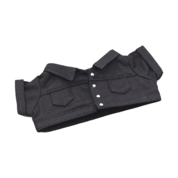 Ropa para muñecas, colección de juguetes de 17cm, accesorios decorativos ligeros y bonitos para disfraz, traje para muñeca, ropa para muñeca colgante negro