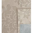thumbnail image 4 of Evelyn - Wall-to-Wall Extra Wide Embossed Blackout Grommet Curtain Panels with 2 Rope Tiebacks - Ideal for Window Decor or Room Divider (2 Panels 108" W x 108" L Each, Ivory), 4 of 4