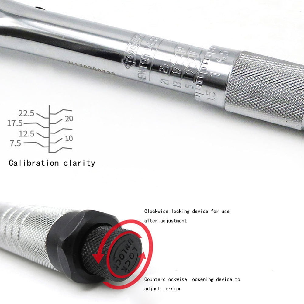 Torque Wrench 3/8" Drive Click Type Snap Socket 