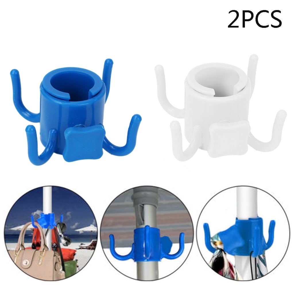 【JCXAGR】Adjustable Size Beach Umbrella Hanging Hook 4 Prongs For