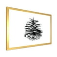 thumbnail image 2 of Designart 'Conifer Cone Black and White' Traditional Framed Art Print, 2 of 4