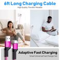 thumbnail image 7 of Type C Charger Fast Charging 18W Charger Adapter with USB C Cable 6FT Fast Charging Nylon Braided Type C Charger Cable for Samsung, Pink, 7 of 7