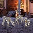 thumbnail image 6 of WMGHA Christmas Decorations Outdoor Reindeer Family - 3D Lighted Deer with LED Lights, Yard Christmas Decor with Stakes for Front Yard, Lawn, Garden, Porch, Holiday(1-Pack), 6 of 8