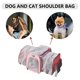 thumbnail image 5 of Bolsa De Transporte De Mascotas Bolsa de viaje para gatos al aire libre Suministros de transporte de mascotas plegables y expandibles (rosa claro), 5 of 7