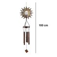 thumbnail image 5 of Campanas de viento Sol Solar Crackle Bola de vidrio Campanas de viento Jardín Luna Luz nocturna Proyección de sombras Decoración de jardín Campanas de viento de cobre retro Tono profundo Mús, 5 of 5