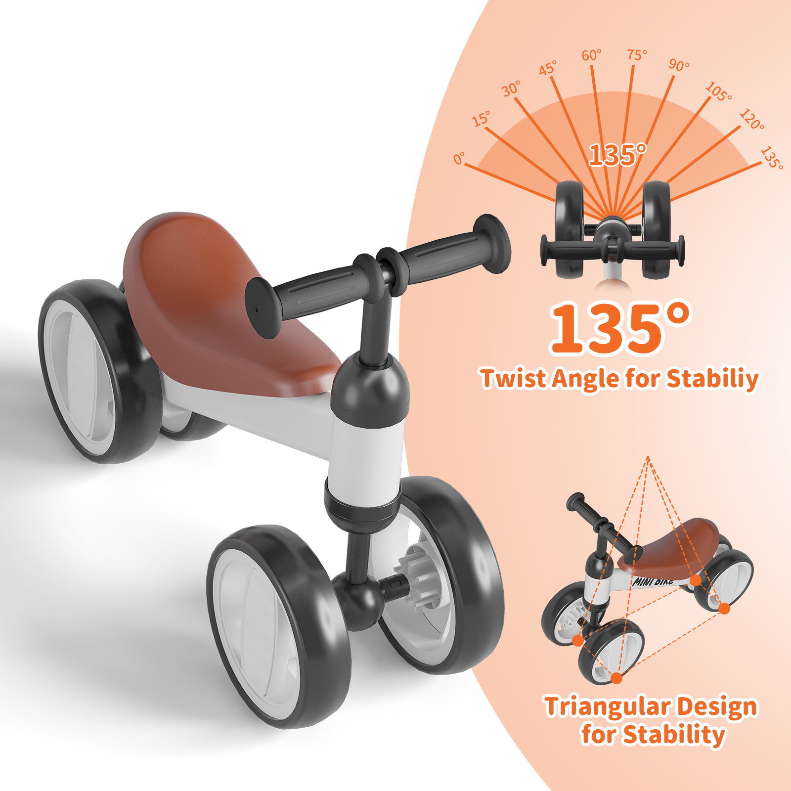 Simate Baby Balance Bike for Toddlers photo 6