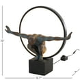 thumbnail image 3 of DecMode 15" Posing People Black Table Lamp with Shade, 3 of 9