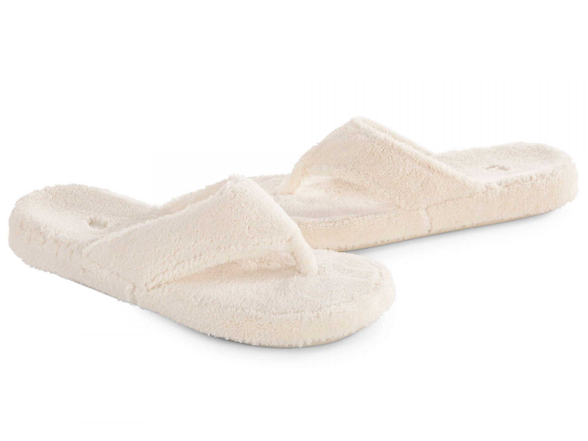 Acorn Acorn Women's Spa Thong Slippers Natural, Natural, Xlarge 9.5