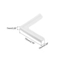thumbnail image 2 of Unique Bargains Window Corner Guards Edge Protectors, 4Pack Standard Simple Style 70mmX15mm for Window Corners Desks Cabinets Silver, 2 of 5