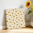 thumbnail image 2 of Farmhouse Sunflower Canvas Wall Art for Living Room, Rustic Yellow Honey Bees Linen Texture Poster Print Painting for Bedroom Office Home Decoration Wall Pictures Prepare To Hang 10"x10", 2 of 9