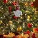 thumbnail image 5 of Adornos para árbol de Navidad, adorno conmemorativo, adorno navideño, colgantes de decoración Xma para decoración del hogar de vacaciones Xma, plateado (1 juego, rojo plateado), 5 of 5