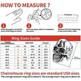 thumbnail image 6 of ChainsHouse Gothic Skull Rings for Men Women Stainless Steel Head Skeleton Punk Finger Ring for Halloween Party Jewelry, Size 8, 6 of 8