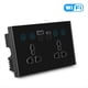 thumbnail image 2 of Enchufe Universal UE, Reino , EE. UU., Tuya, WiFi, Interruptor de de Corriente Inteligente Negro con Puerto USB y Tipo C, Salida Smart Life, 2 of 8