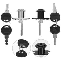 WHAMVOX 4pcs Central Lock Office Furniture Drawer Lock Cabinet Locker for Office