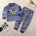 thumbnail image 2 of Yindaity Baby Boy Toddler Kids Outfit Set, 2-Piece (Navy,3-6 Months), 2 of 3