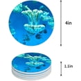 thumbnail image 1 of RYLABLUE Jellyfish Set of 4 Round Coaster for Drinks, Absorbent Ceramic Stone Coasters Cup Mat with Cork Base for Home Kitchen Room Coffee Table Bar Decor, 1 of 5