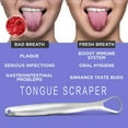 thumbnail image 3 of 〖Hellobye〗Tongue Scraper Cleaner Stainless Steel Tongue Cleaner For Adults Kids Men Women, 3 of 5