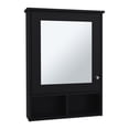 thumbnail image 3 of 29" H, Black, Wall - mounted Design - Mirror for Bathroom Use - Bathroom Spaces - Eco - friendly Storage, 3 of 4
