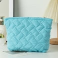 thumbnail image 5 of syligr Quilted Makeup Pouch Cosmetic Bag Travel Organizer Portable Zippered Case for Toiletries Brushes Accessories Handbag Insert Mini Tote Multiple Colors Soft Material with Inner Compartments, 5 of 7