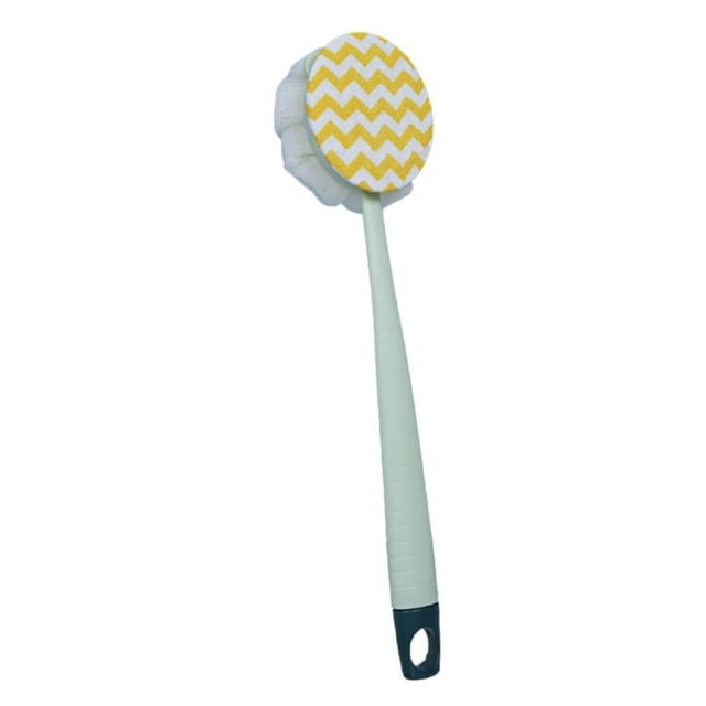 Long Handle Bath Brush And Back Scrubber 2 In 1 Exfoliating Shower Brush For Deep Cleansing And Smooth Skin With Ergonomic Design