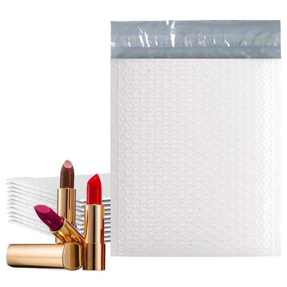 White Poly Bubble Mailers, Padded Self Seal Envelopes, 500 Count, 6.5 x 9 in