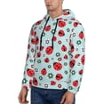 thumbnail image 3 of Honeii Ladybugs And Flowers 1 Pattern Mens Hoodies Men's Loose Sleeve Sweatshirt,Pullover Hooded Sweatshirt for Men,Essentials Hoodie-4X-Large, 3 of 7