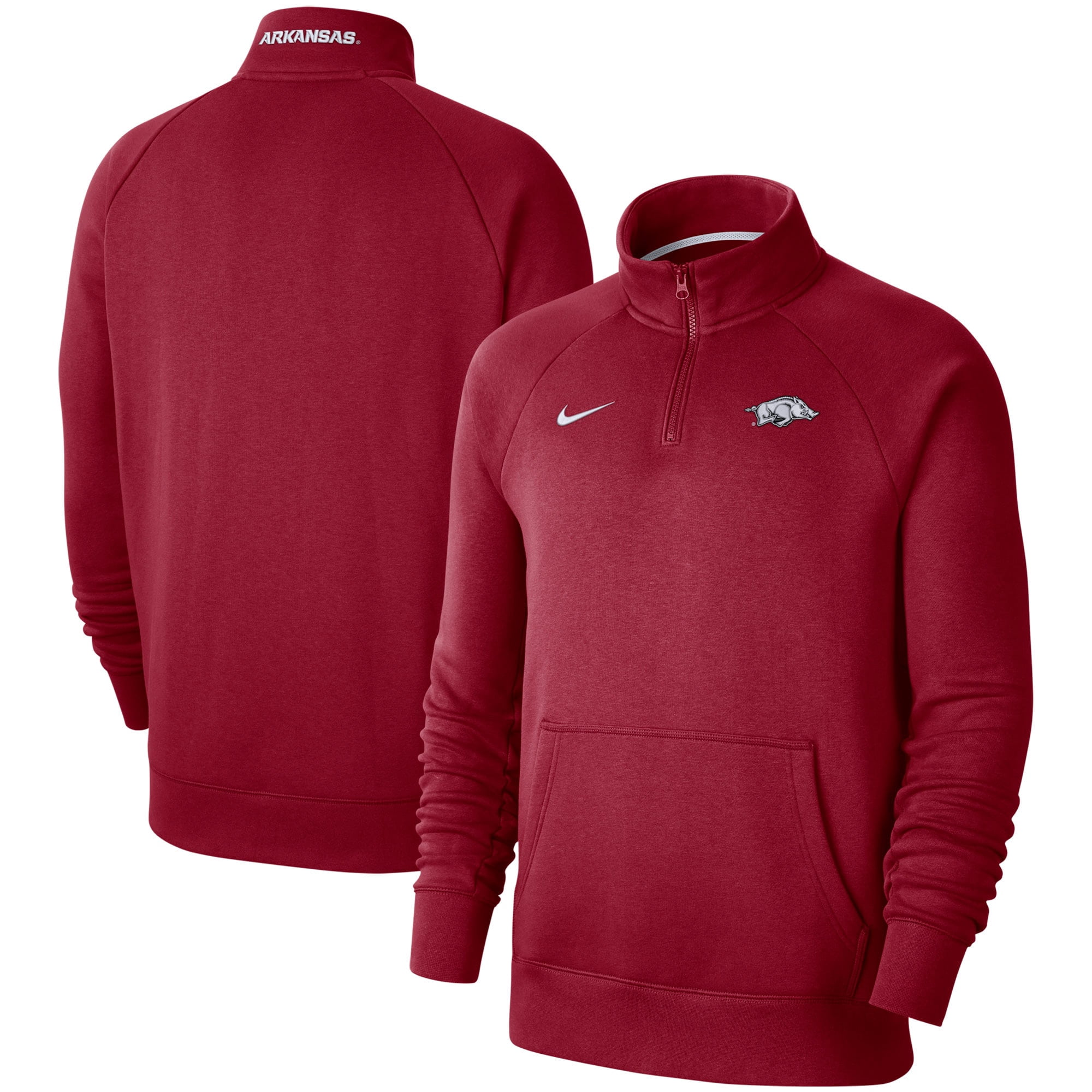 white nike arkansas razorback pullover