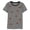 Grey - blkwhite, variant on Carbon Copy Womens Embroidered Cactus Striped Embellished T-Shirt, Grey, Small