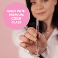 thumbnail image 5 of Czech Glass Cuticle Pusher by Bona Fide Beauty - Duel Ended Manicure Stick in Blue, 5 of 5