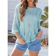 thumbnail image 3 of Suéter con capucha EVALESS para mujer, color azul, 3 of 7