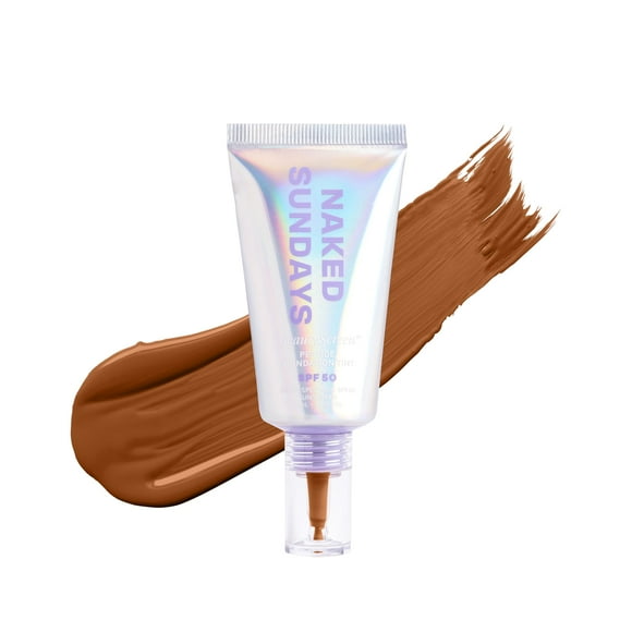 Foundation Naked Sundays BeautyScreen SPF 50, 30 ml, color caoba dorado