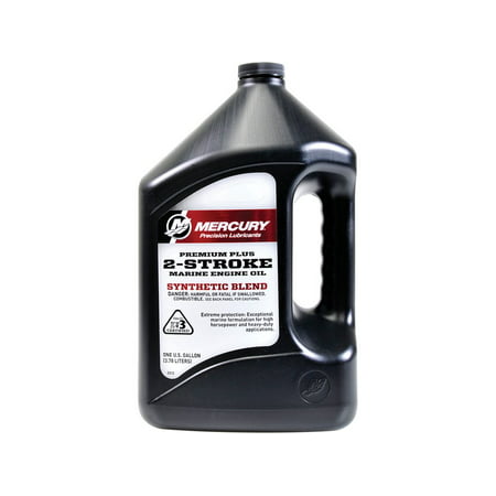 Genuine Mercury Premium Plus 2-Stroke Synthetic Blend Oil Gal - (Best Synthetic 2 Stroke Oil)