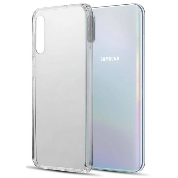 Case for Galaxy A50, Clear Transparent Hard Semi-Flexible Cover for Samsung Galaxy A50 (2019)